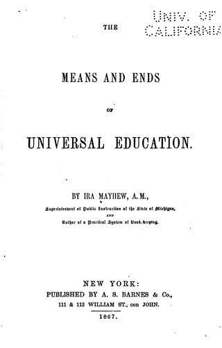 The Means and Ends of Universal Education