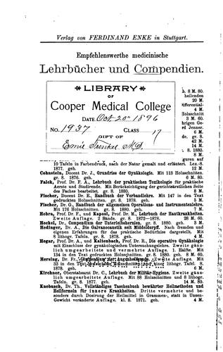 Pathologie und Therapie der Syphilis v. 1