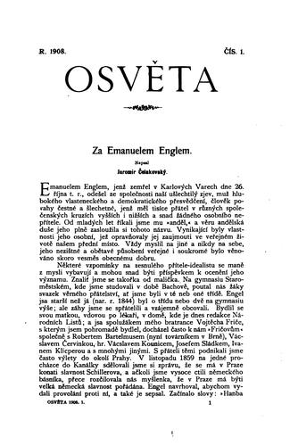 Osvěta: Listy pro rozhled v umění, vědě a politice