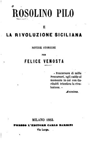 Rosolino Pilo e la rivoluzione siciliana