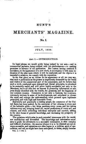 The Merchants' Magazine and Commercial Review