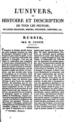 L'Univers: histoire et description de tous les peuples ...