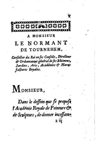 Vies des premiers-peintres du roi, depuis M. Le Brun, jusqua̓̀ présent ...