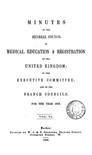 minutes of the general council
