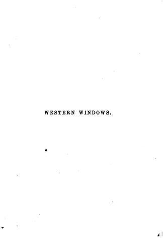 Western Windows and Other Poems