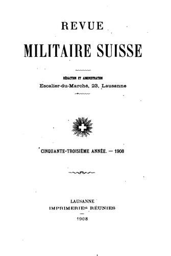 Revue militaire suisse