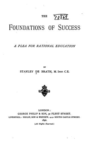 The Foundations of Success: A Plea for Rational Education