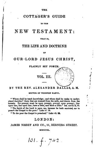 The cottager's guide to the New Testament