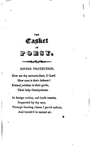 The casket of poesy [ed. by J. Cole].