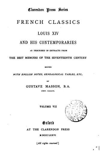 French classics, ed. with Engl. notes, by G. Masson