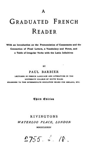 A graduated French reader