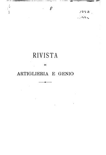 Rivista di artiglieria e genio