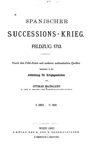 Spanischer Successions-krieg: Feldzug 1713