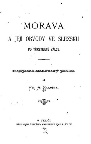 Morava a její obvody ve Slezsku po třicetileté válce