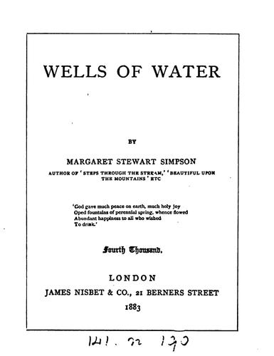 Wells of water