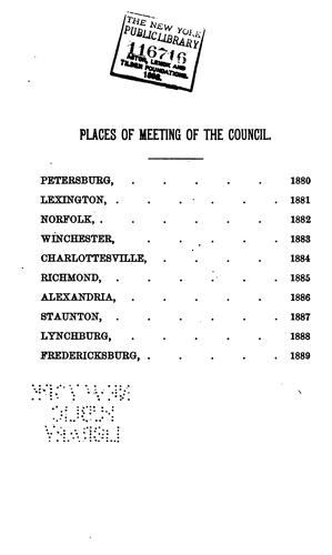 Journal of the Annual Council ...