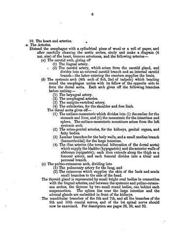 The dissection of the frog. (Univ. of Edinb., zool. lab.).