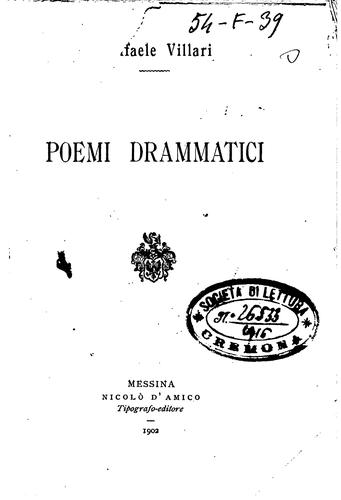Poemi drammatici