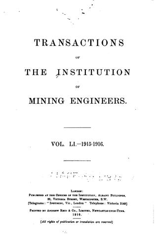 The Mining Engineer