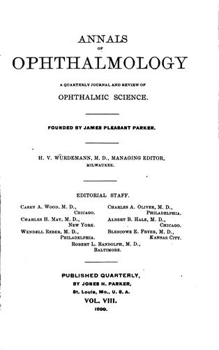 Annals of Ophthalmology