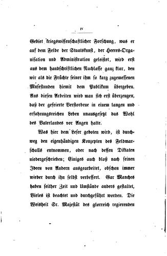 Denkschriften militärisch-politischen Inhalts aus dem handschriftlichen ...