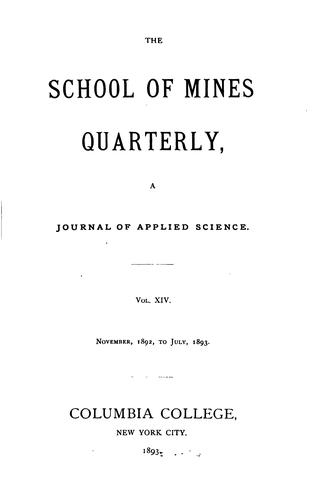 The School of Mines Quarterly