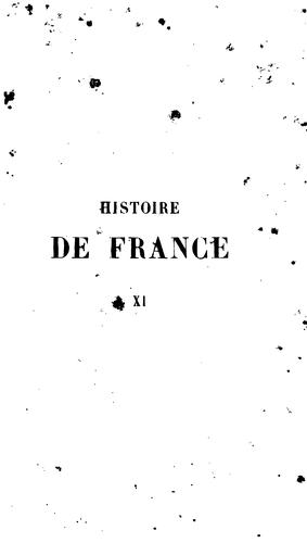 Histoire de France ... jusqu'en 1789. 16 tom. [and] Table analytique