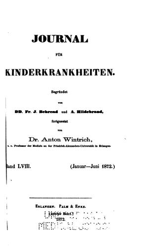 Journal fuer Kinderkrankheiten