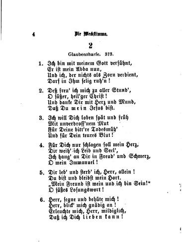 Die Weckstimme: Eine Sammlung geistlicher Lieder für Jugendliche Sänger