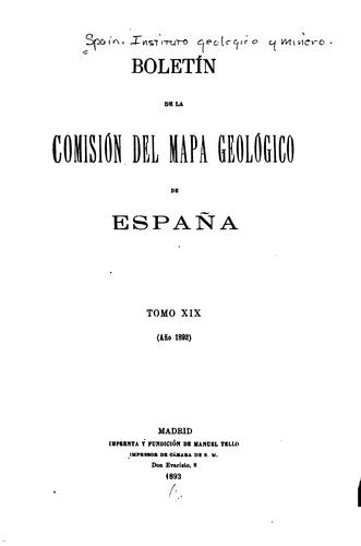 Boletín geológico y minero