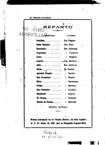 ...la Carcoma, Drama en Tres Actos