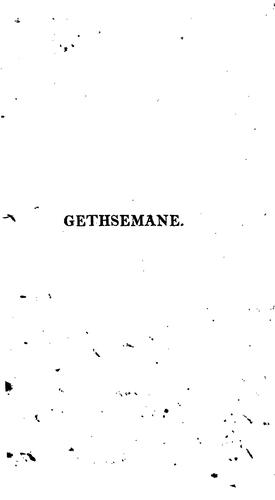 Gethsemane: Or, Thoughts on the Sufferings of Christ