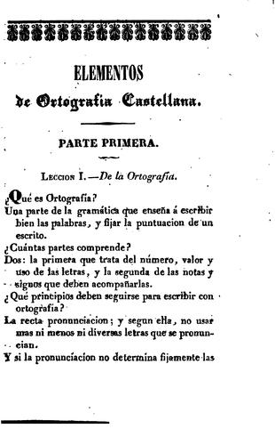Elementos de ortografía castellana