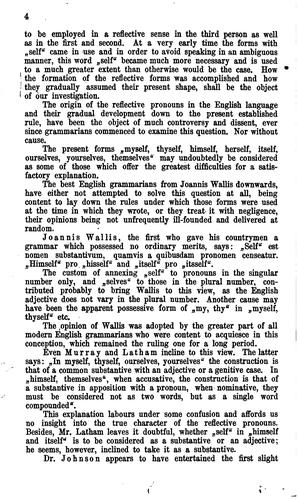 A History of the Reflective Pronouns in the English Language