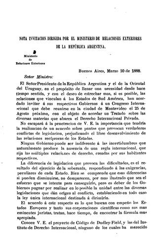 Actas de las sesiones del Congreso Sud-americano de Derecho Internacional privado: Instalado en ...