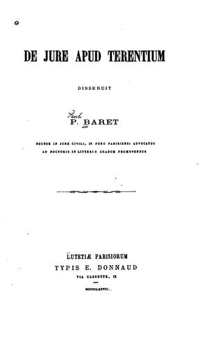 De jure apud Terentium ...