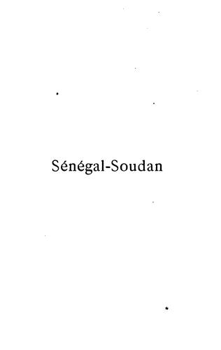 Sénégal-Soudan: agriculture, industrie, commerce