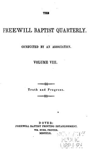 The Freewill Baptist Quarterly