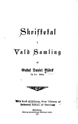 Skriftetal i vald samling