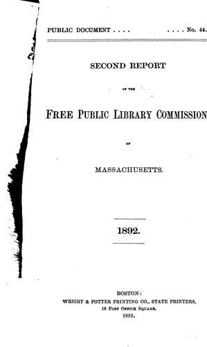Report of the Free Public Library Commission of Massachusetts