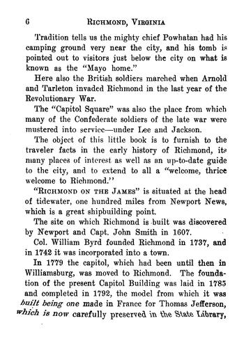 Sketches and Views, Points of Interest, Richmond, Virginia: Supplemented by Sketches of ...