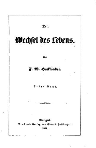 Der Wechsel des Lebens