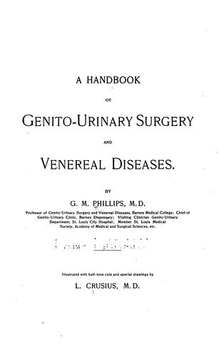 A Handbook of genito-urinary surgery and venereal diseases