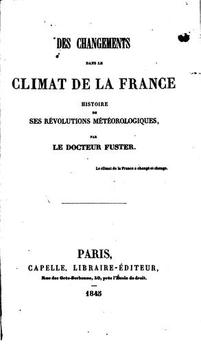 Des changements dans le climat de la France: histoire de ses révolutions ...