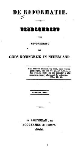 De Reformatie: tijdschrift der Christelijke Gereformeerde Kerk in Nederland