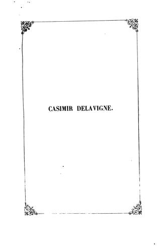 Casimir Delavigne devant ses concitoyens (Esquisses biogr.).