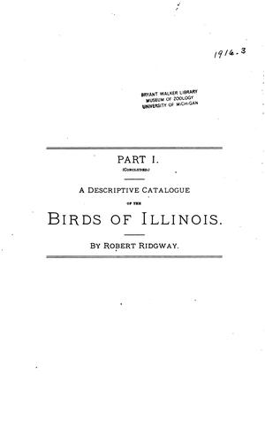 Natural History Survey of Illinois: State Laboratory of Natural History. ...