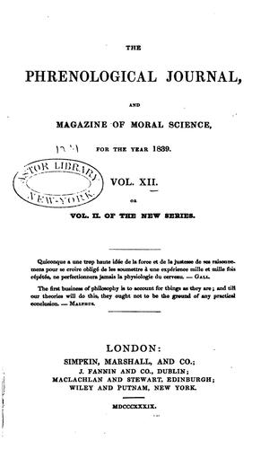 The Phrenological Journal and Miscellany