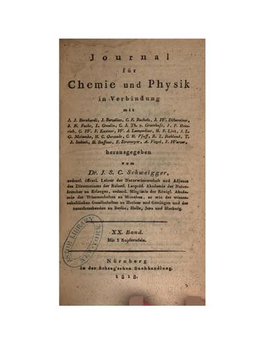 Journal für Chemie und Physik