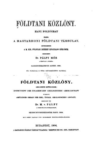 Földtani közlöny
